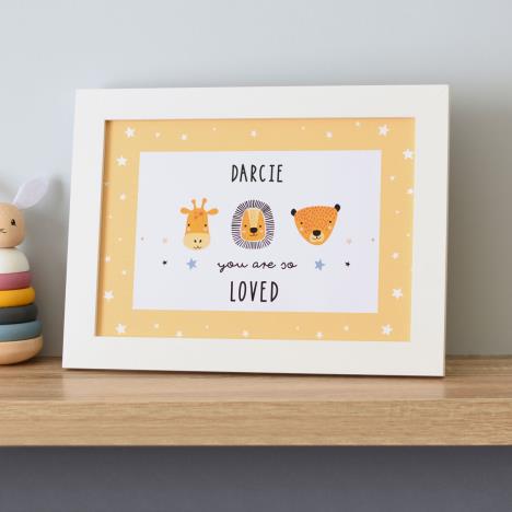Personalised So Loved Nursery A4 Framed Print Extra Image 1